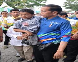 Presiden Jokowi  semangat dan prestasi