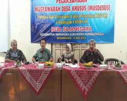 Musdes Desa Bojanegara Membuka Penalar