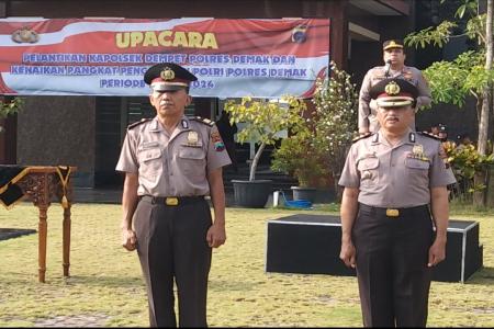 KAPOLRES DEMAK PIMPIN UPACARA PELANTIK