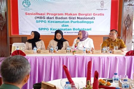 Sosialisasi Program Makan Bergizi Gratis oleh BGN SPPG kecamatan Purba