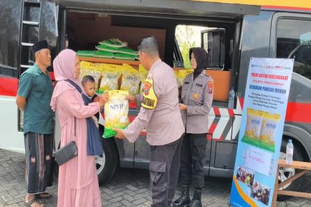 Dukung Stabilitas Harga Beras Polres P