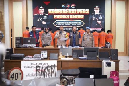 Polres Kediri Tetapkan 28 Tersangka Pe