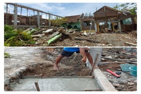 Revitalisasi SDN Batu 1 Diduga Asal Jadi Papan Proyek Tidak Ada Kepsek