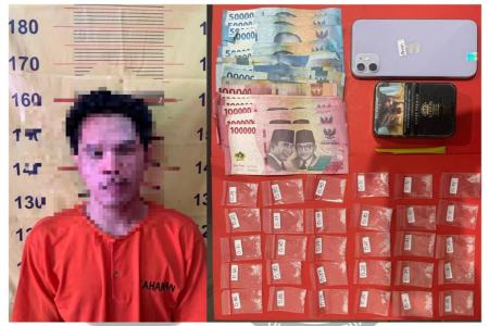 POLRES PASURUAN TANGKAP PENGEDAR S